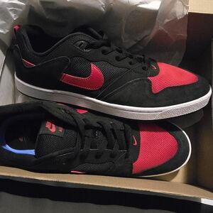 Nike Black and Red Sneakers